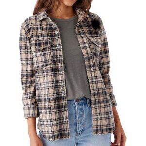 O'Neill Zuma Long Sleeve Superfleece Flannel Shirt Women's Small Shacket
